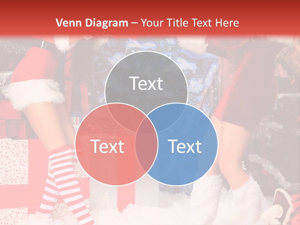 Model Girls Decoration PowerPoint Template