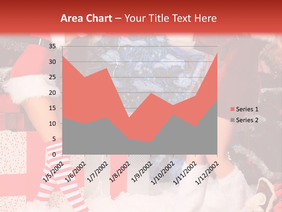 Model Girls Decoration PowerPoint Template