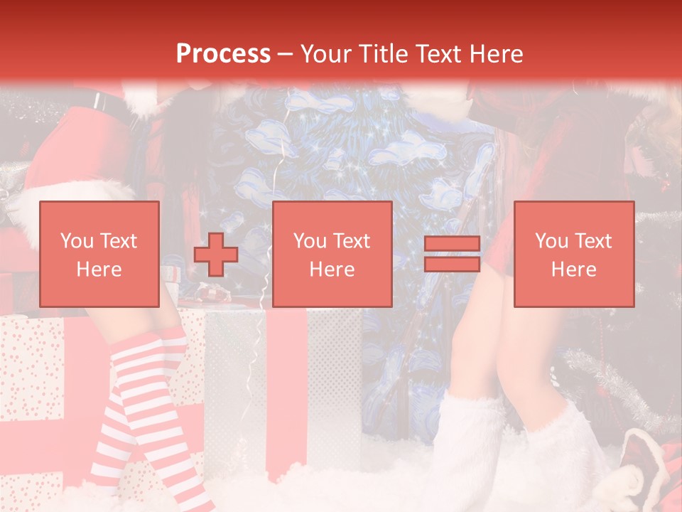 Model Girls Decoration PowerPoint Template