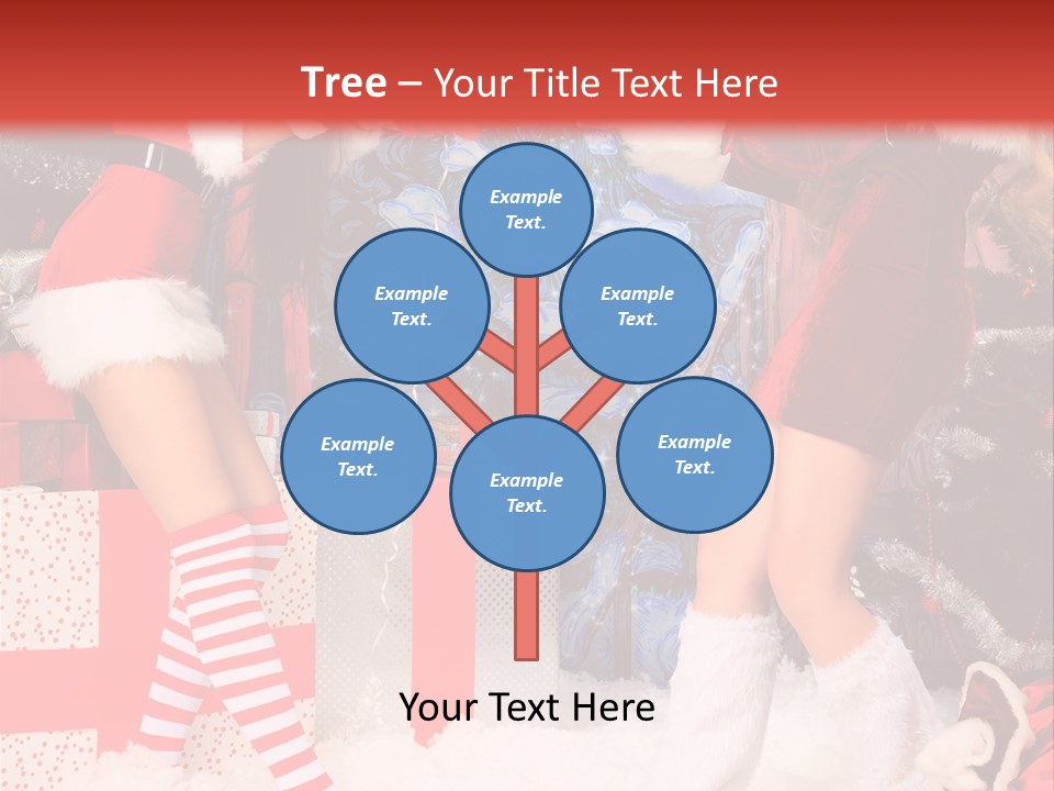 Model Girls Decoration PowerPoint Template