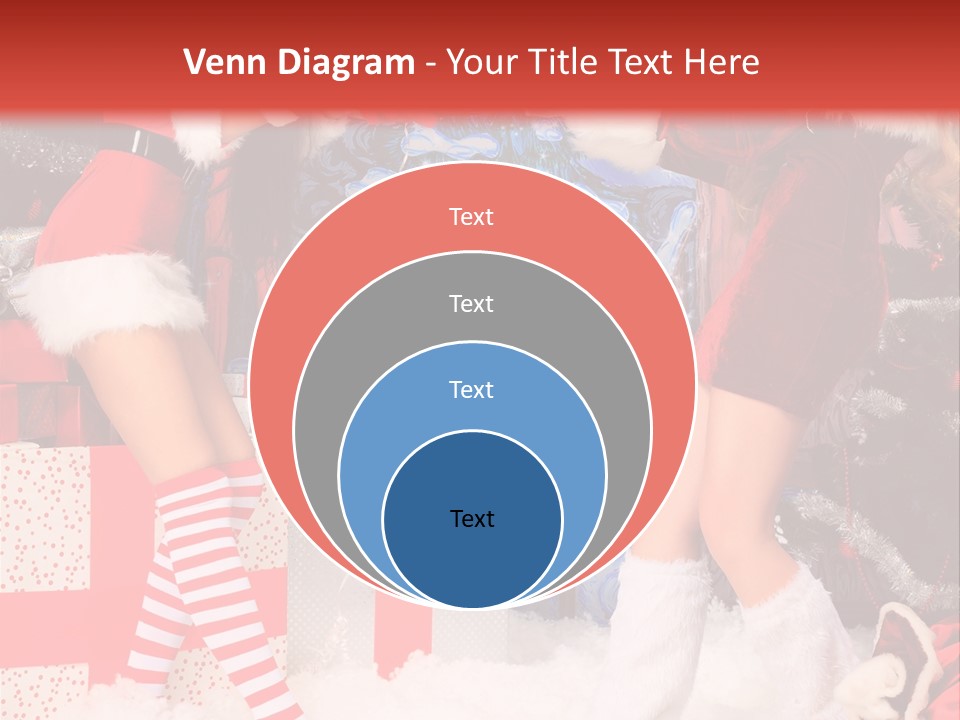 Model Girls Decoration PowerPoint Template