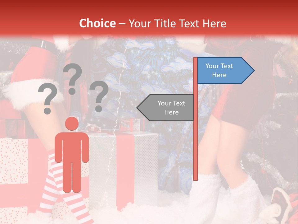 Model Girls Decoration PowerPoint Template