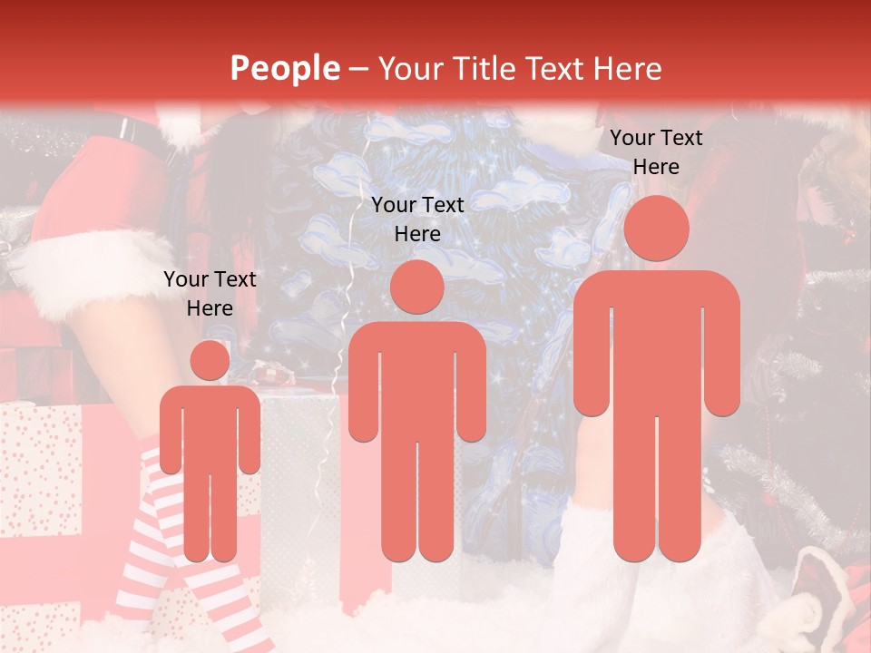 Model Girls Decoration PowerPoint Template