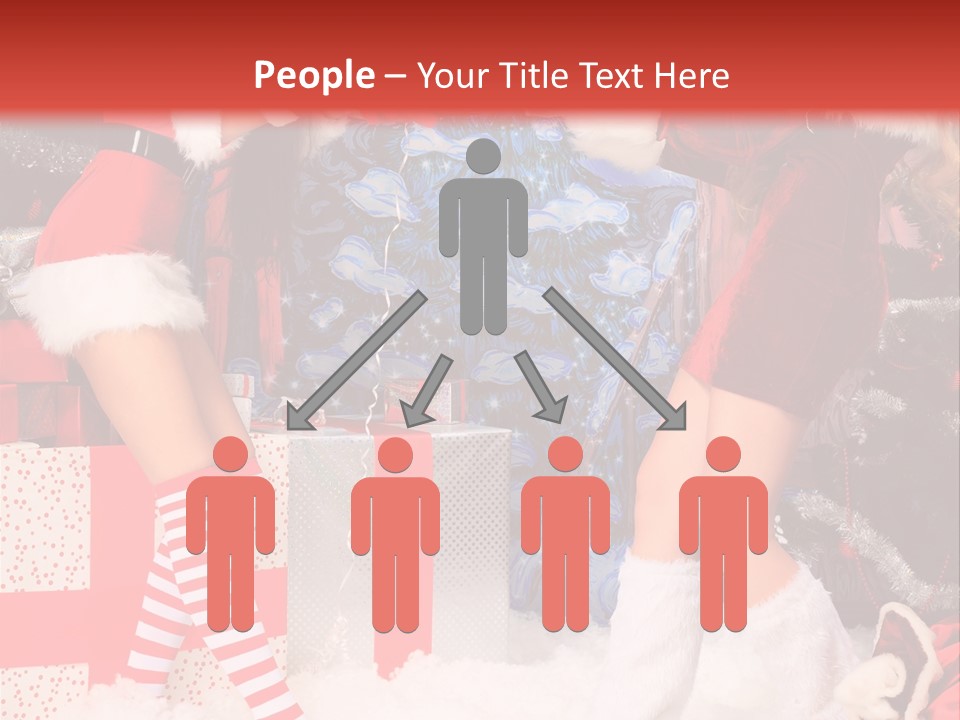 Model Girls Decoration PowerPoint Template