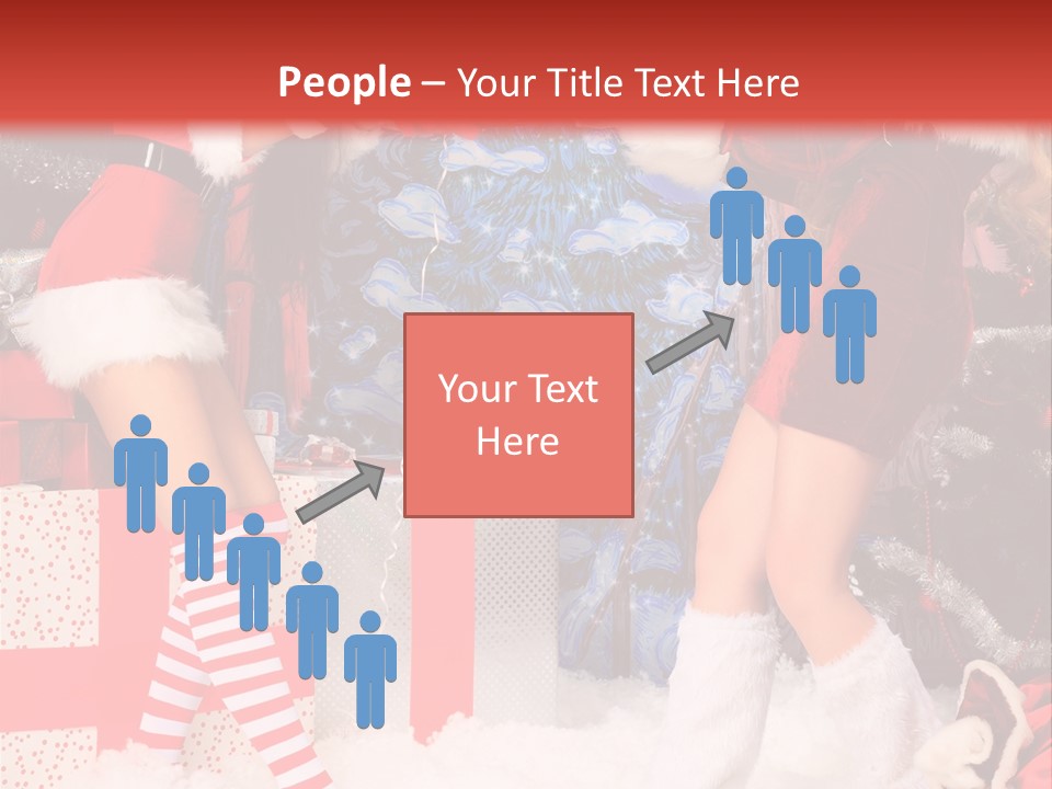 Model Girls Decoration PowerPoint Template