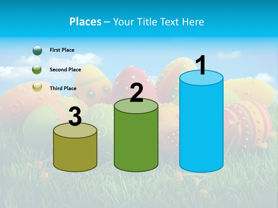 Spring Group Clouds PowerPoint Template