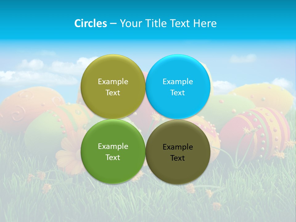 Spring Group Clouds PowerPoint Template