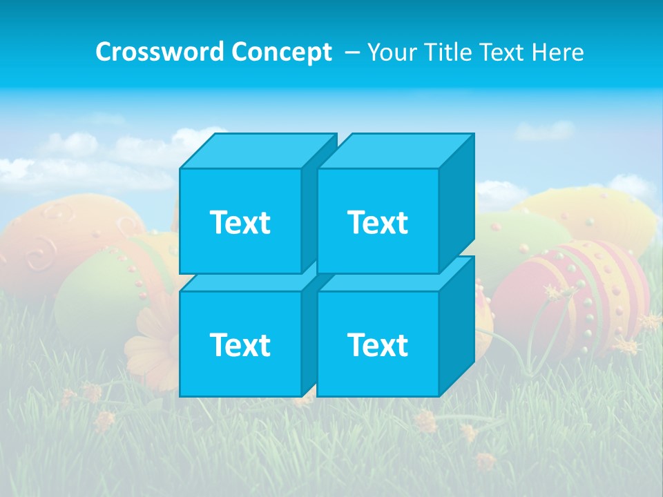 Spring Group Clouds PowerPoint Template