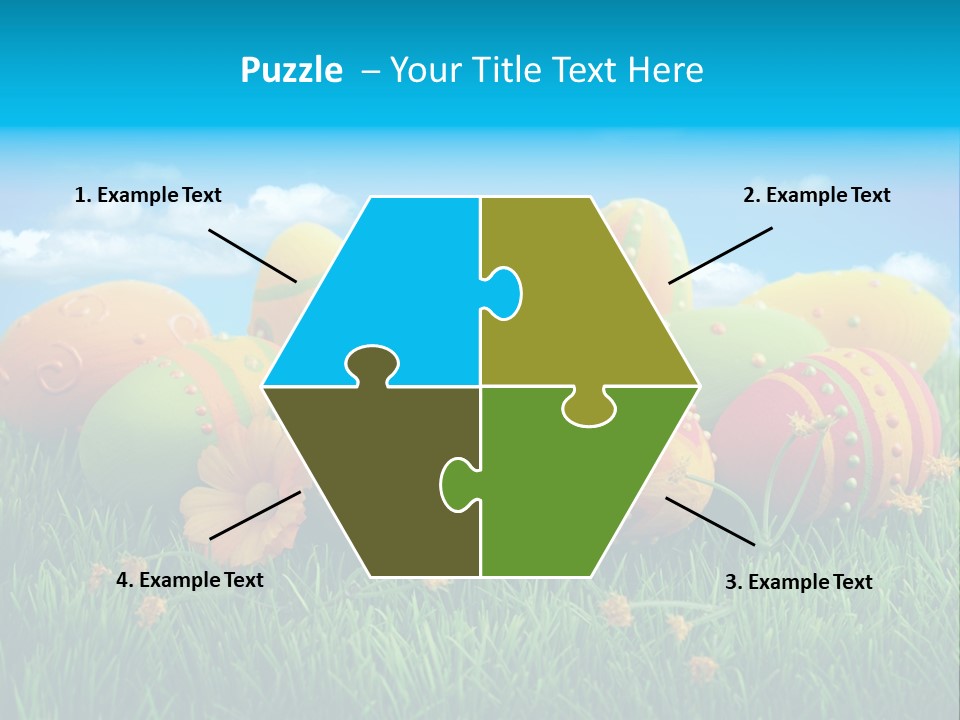 Spring Group Clouds PowerPoint Template