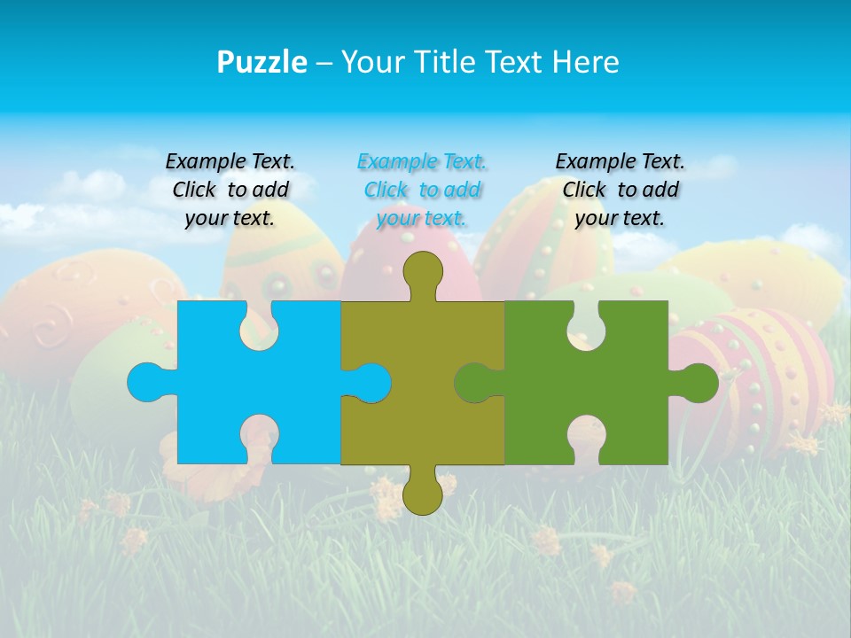 Spring Group Clouds PowerPoint Template