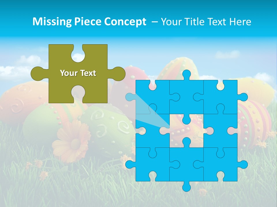 Spring Group Clouds PowerPoint Template