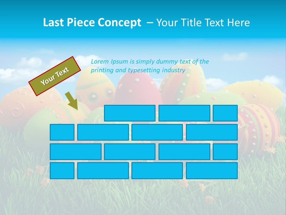 Spring Group Clouds PowerPoint Template