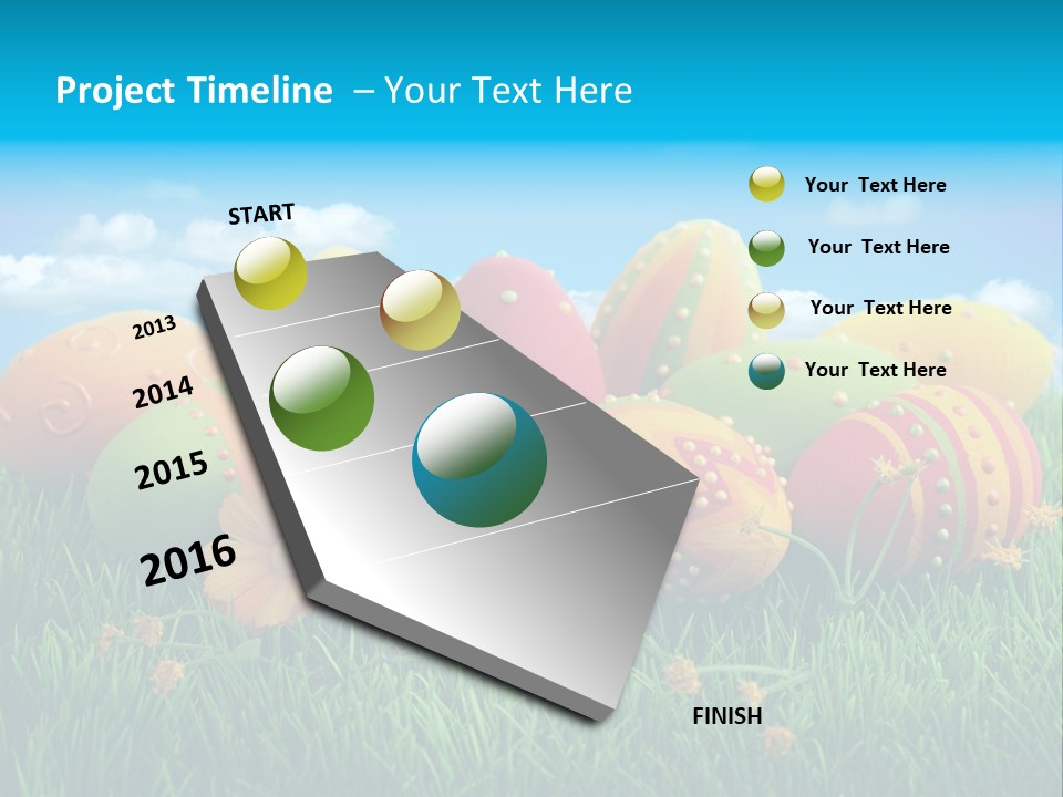 Spring Group Clouds PowerPoint Template