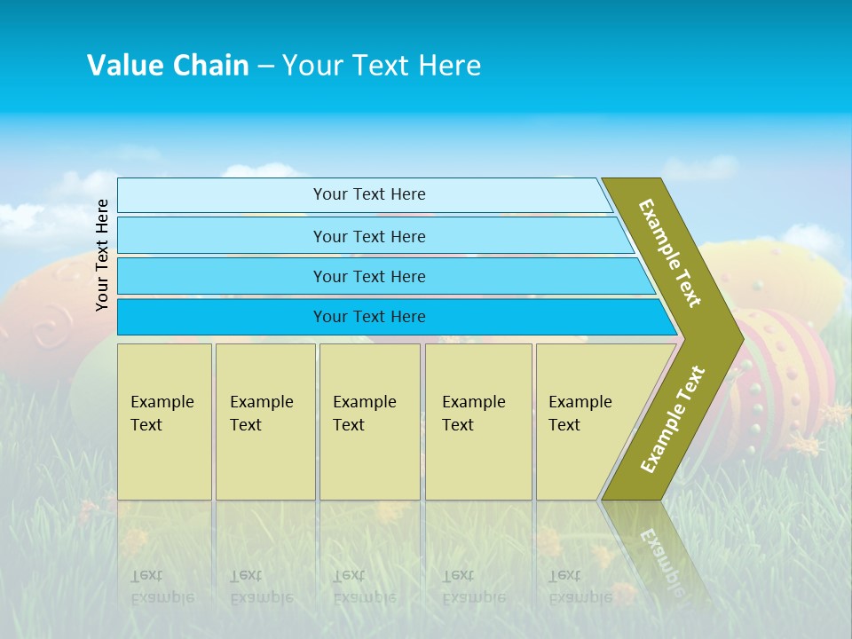 Spring Group Clouds PowerPoint Template