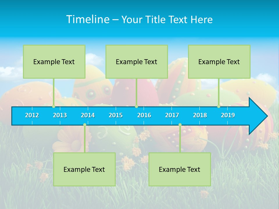 Spring Group Clouds PowerPoint Template