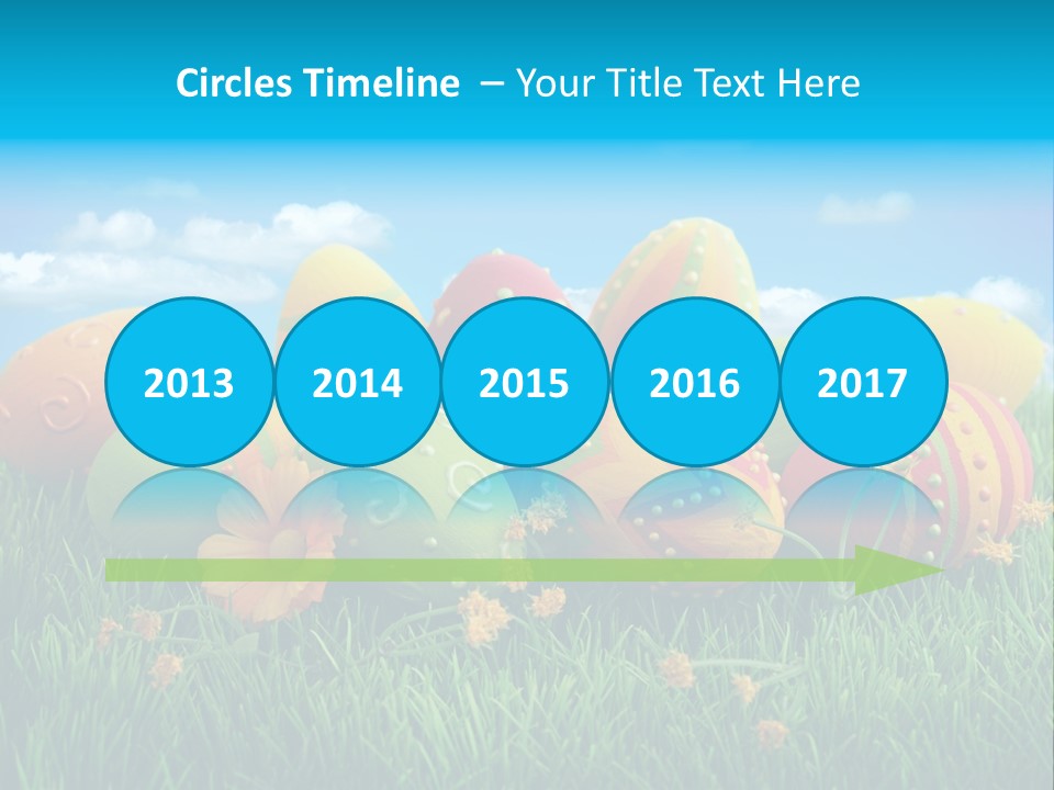 Spring Group Clouds PowerPoint Template
