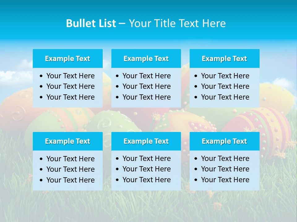 Spring Group Clouds PowerPoint Template