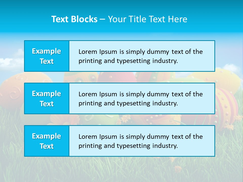 Spring Group Clouds PowerPoint Template
