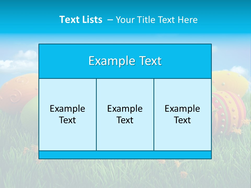 Spring Group Clouds PowerPoint Template