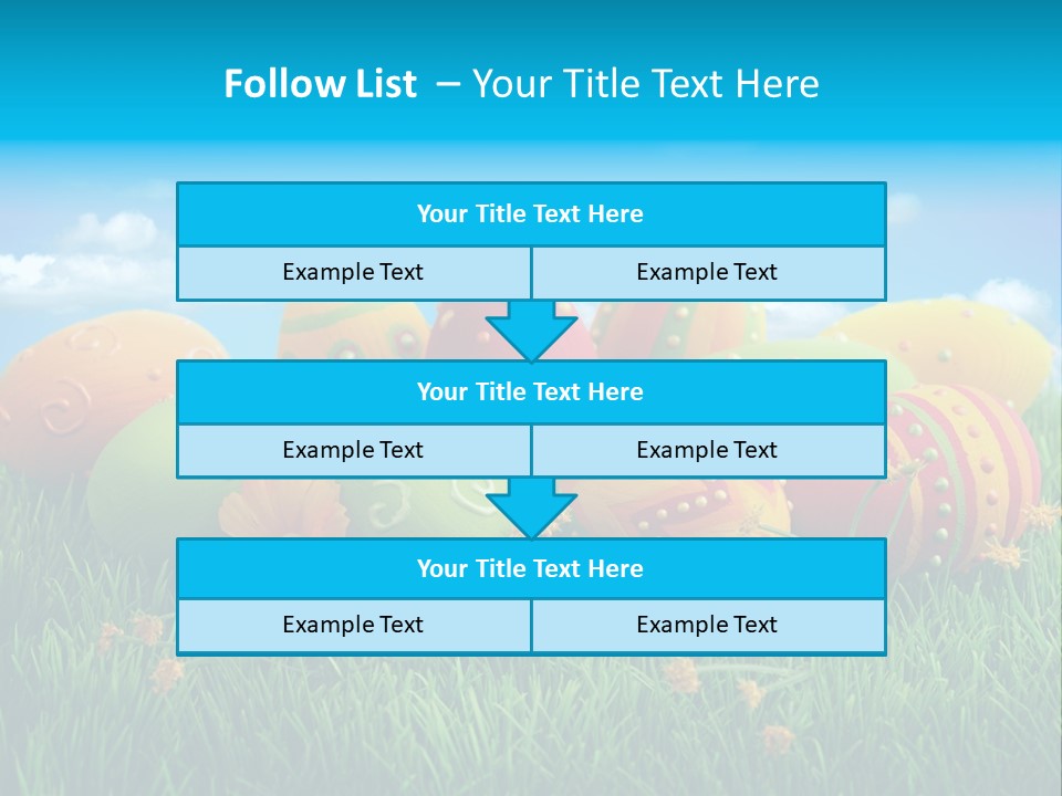 Spring Group Clouds PowerPoint Template