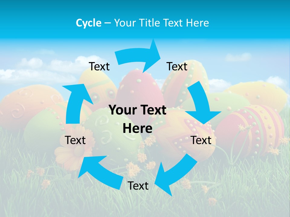 Spring Group Clouds PowerPoint Template