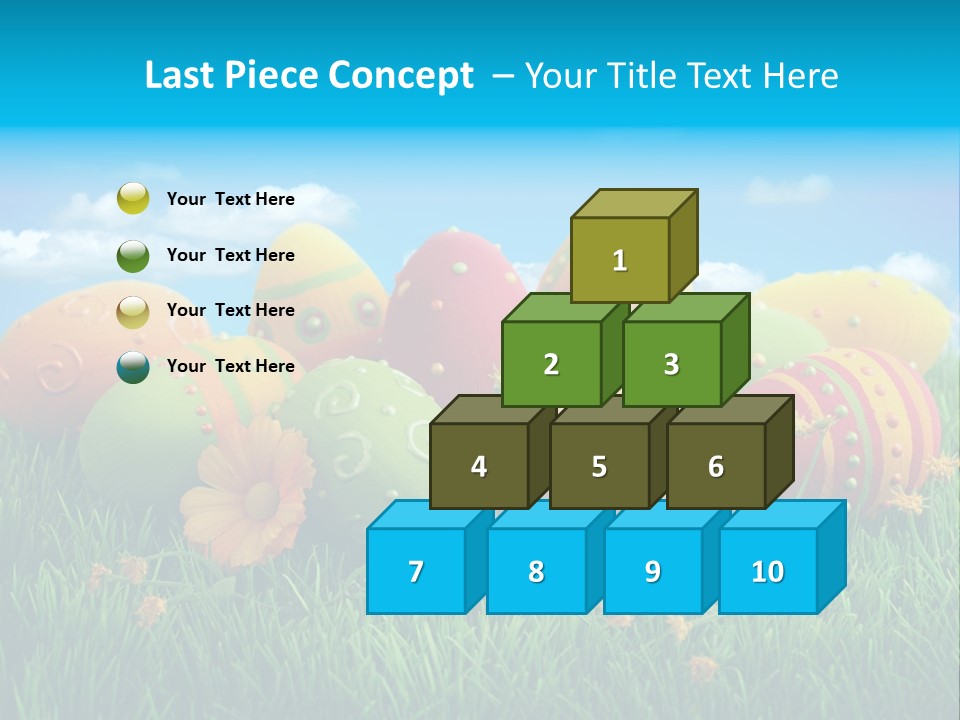 Spring Group Clouds PowerPoint Template