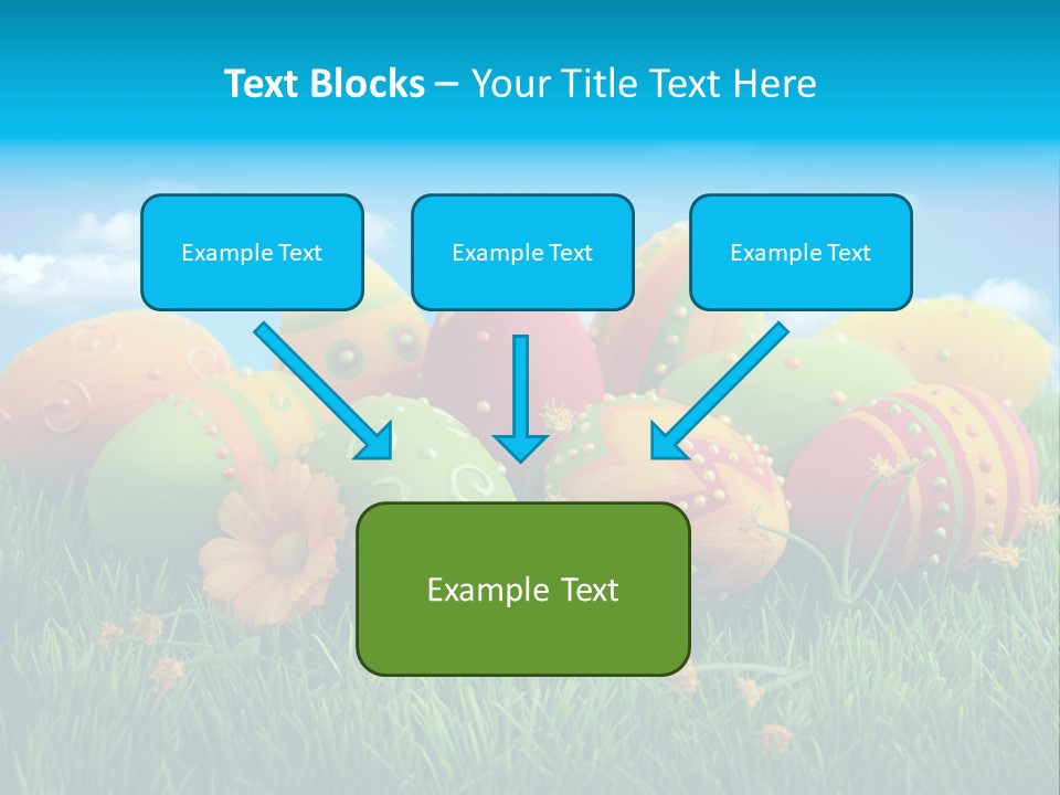 Spring Group Clouds PowerPoint Template