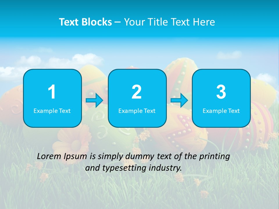 Spring Group Clouds PowerPoint Template