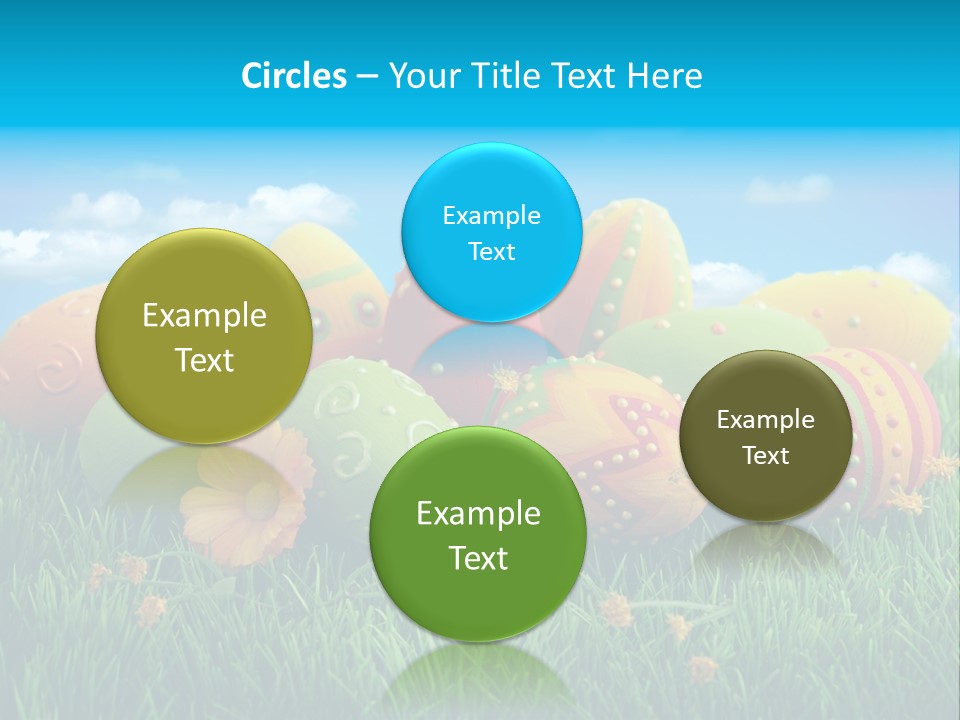 Spring Group Clouds PowerPoint Template