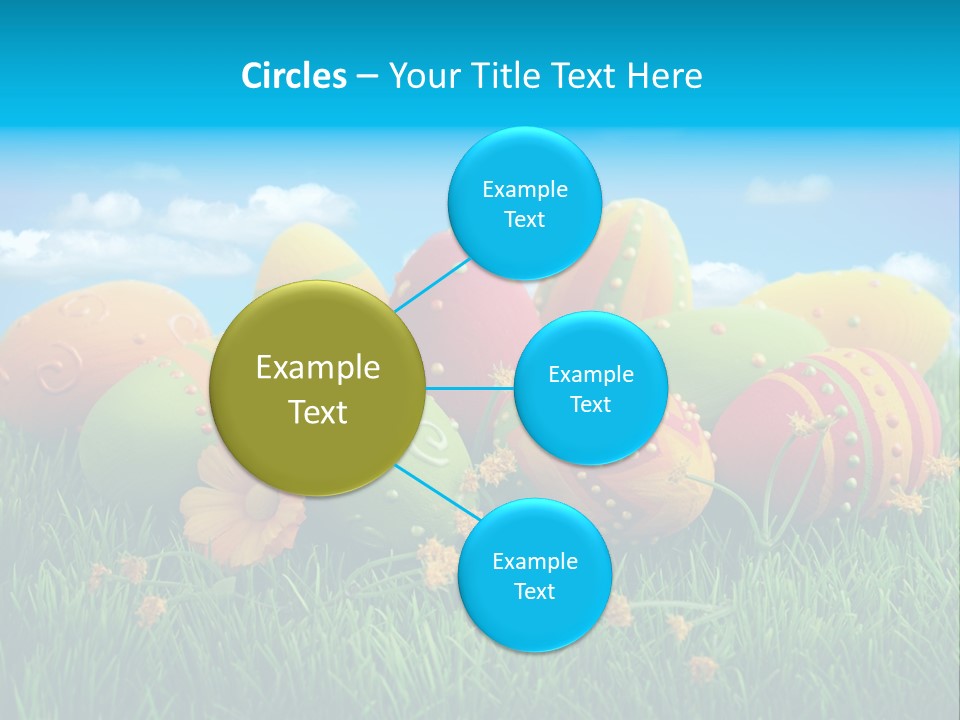 Spring Group Clouds PowerPoint Template