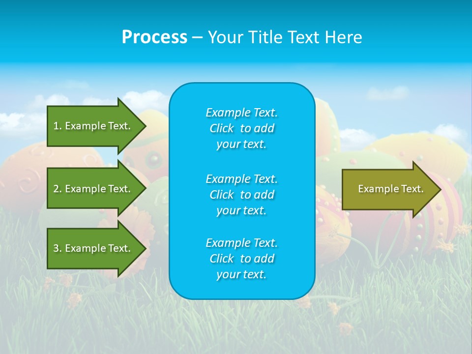 Spring Group Clouds PowerPoint Template
