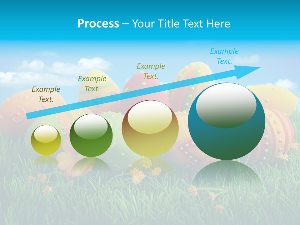 Spring Group Clouds PowerPoint Template