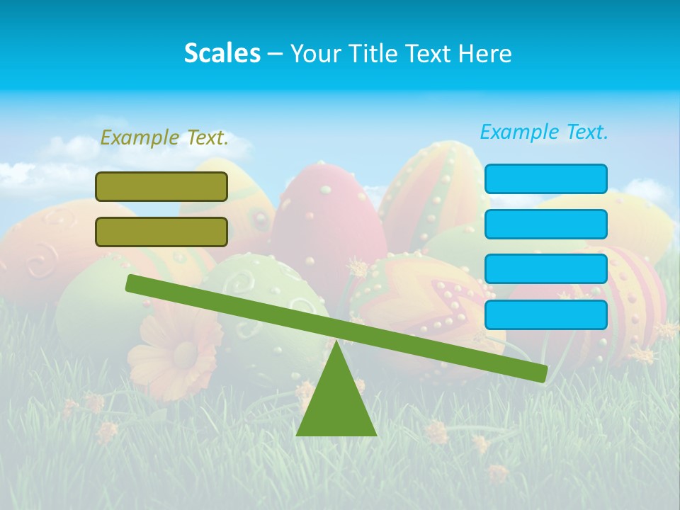 Spring Group Clouds PowerPoint Template