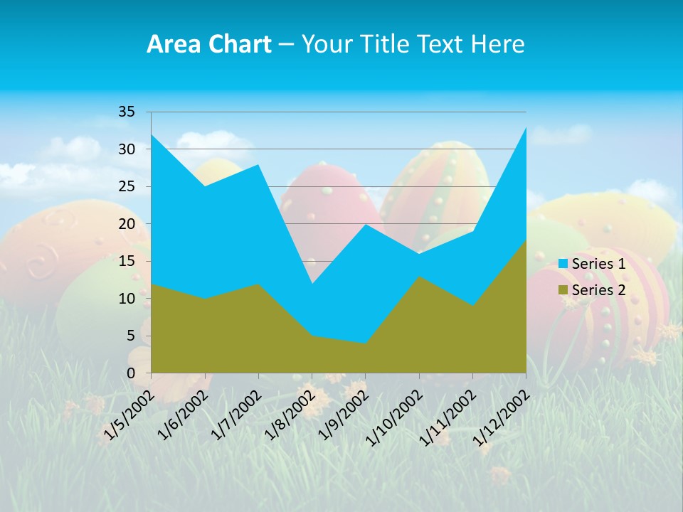 Spring Group Clouds PowerPoint Template
