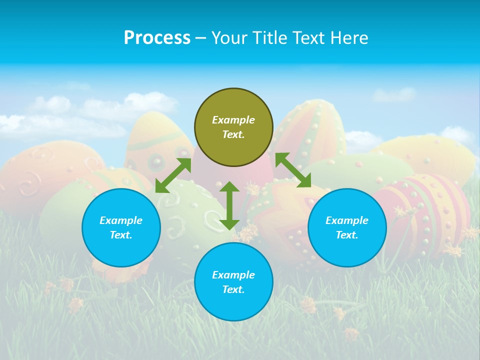 Spring Group Clouds PowerPoint Template