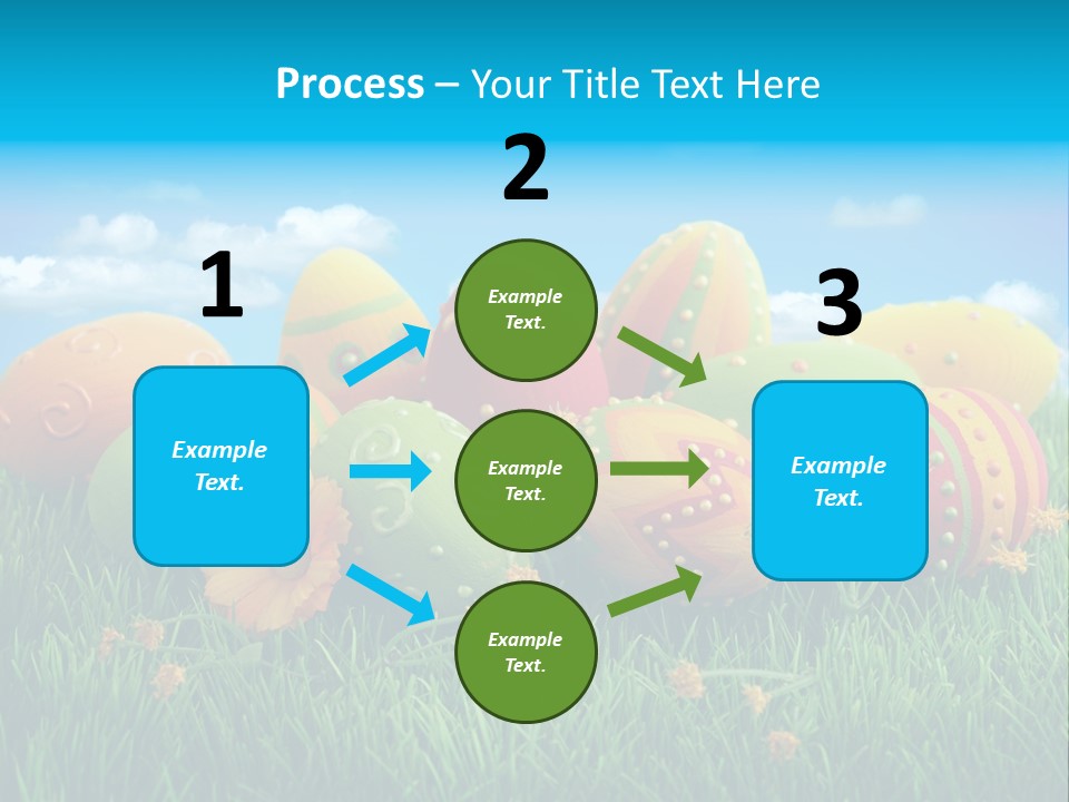 Spring Group Clouds PowerPoint Template