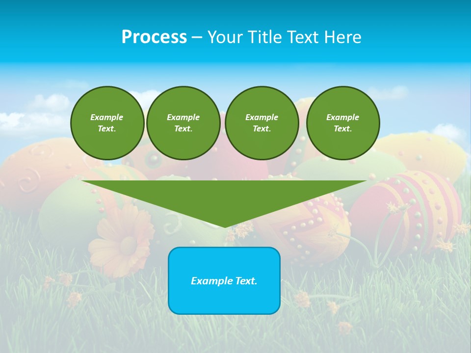 Spring Group Clouds PowerPoint Template