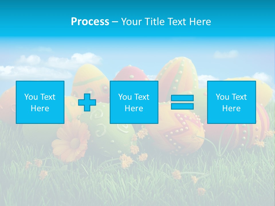 Spring Group Clouds PowerPoint Template