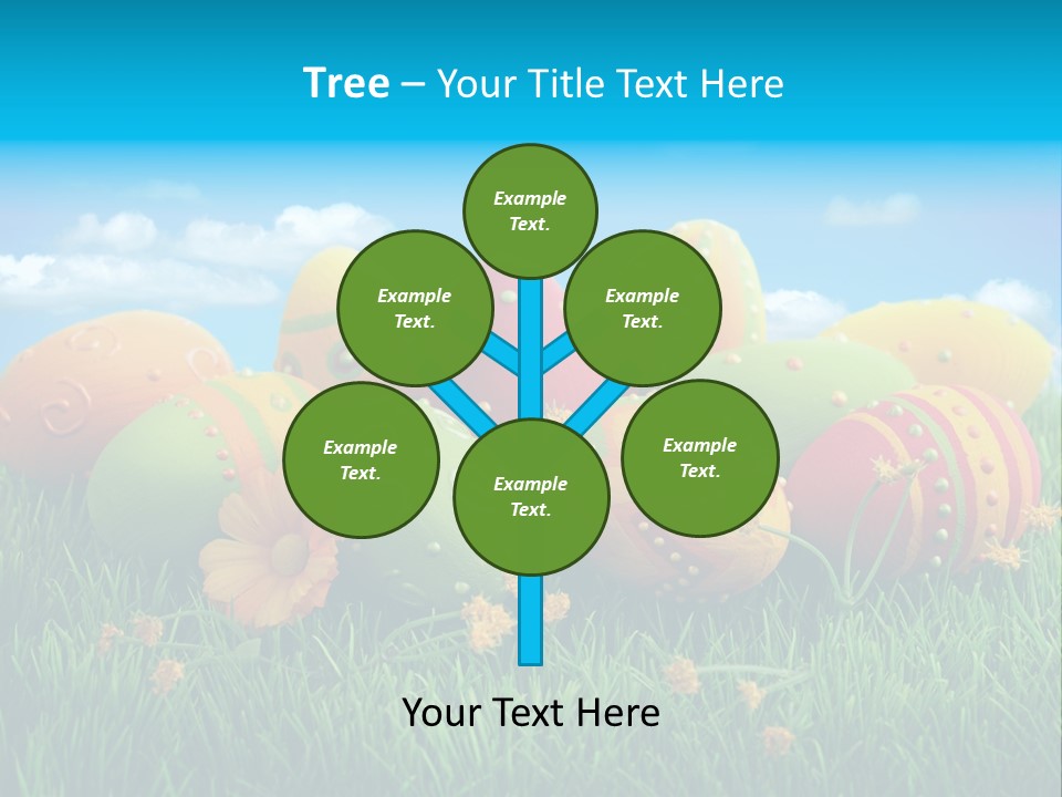 Spring Group Clouds PowerPoint Template