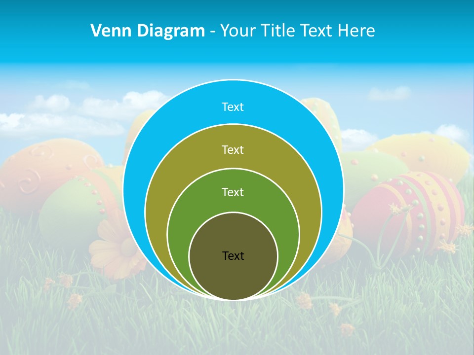 Spring Group Clouds PowerPoint Template