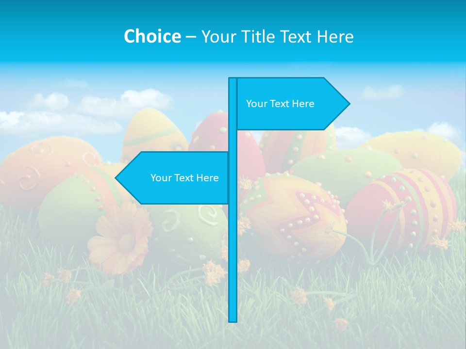 Spring Group Clouds PowerPoint Template