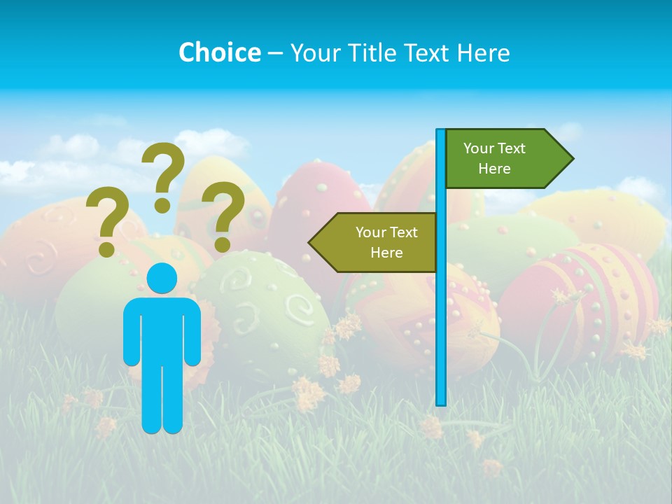 Spring Group Clouds PowerPoint Template