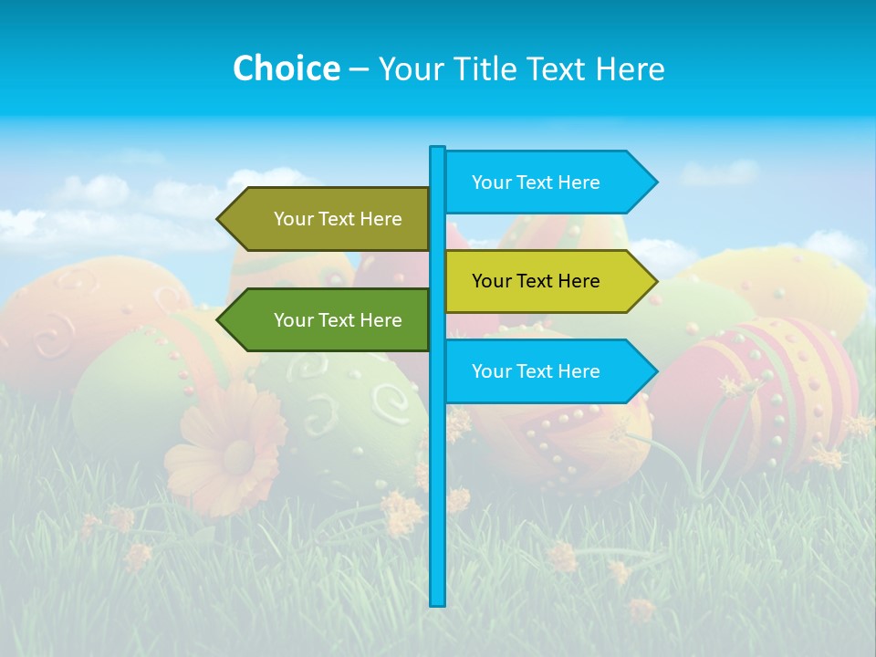 Spring Group Clouds PowerPoint Template