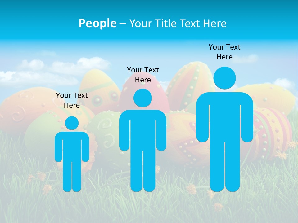 Spring Group Clouds PowerPoint Template