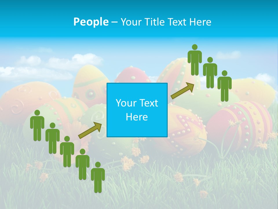 Spring Group Clouds PowerPoint Template