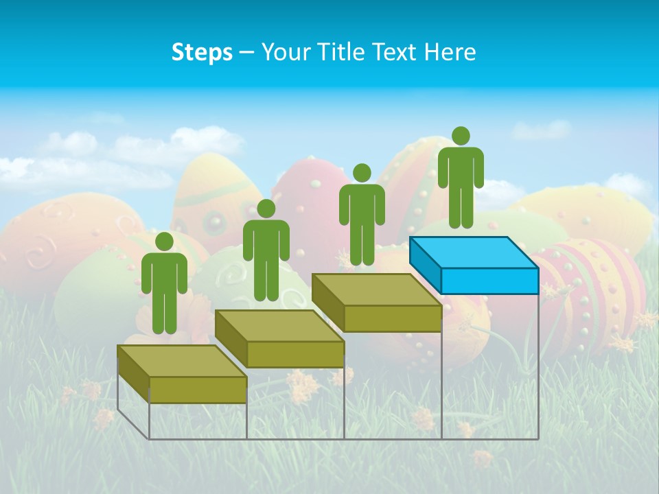 Spring Group Clouds PowerPoint Template