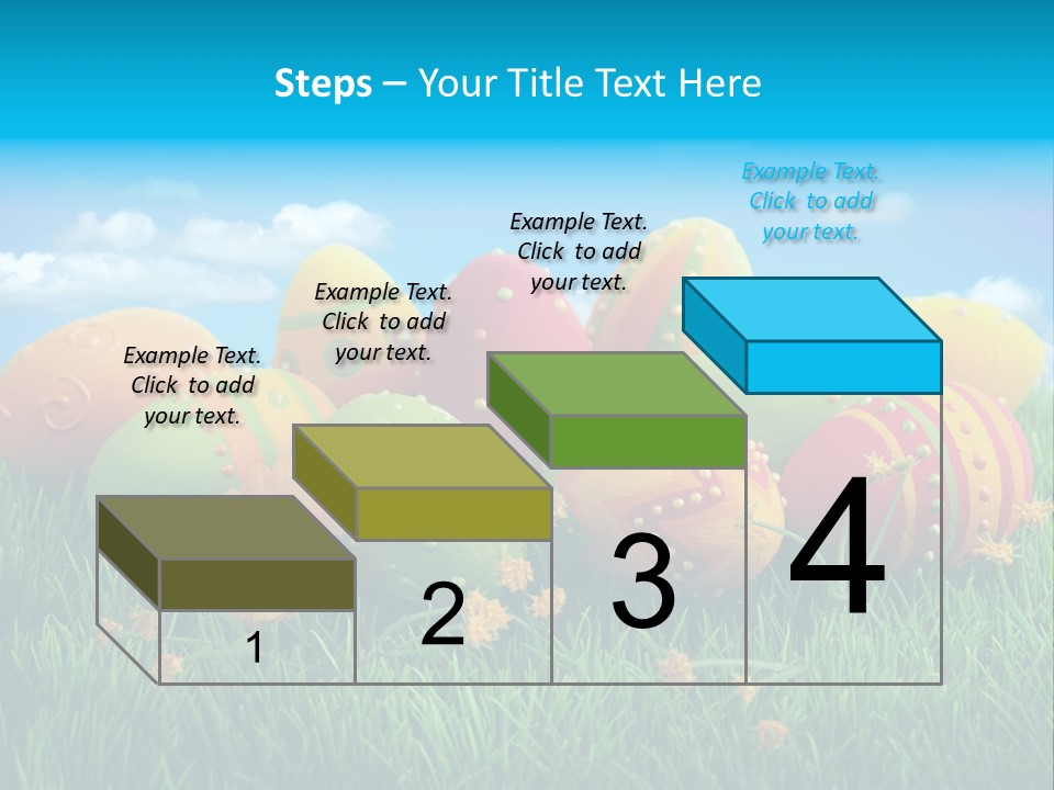 Spring Group Clouds PowerPoint Template