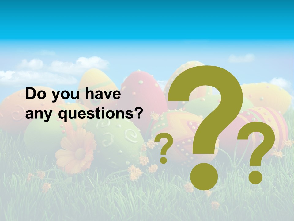 Spring Group Clouds PowerPoint Template