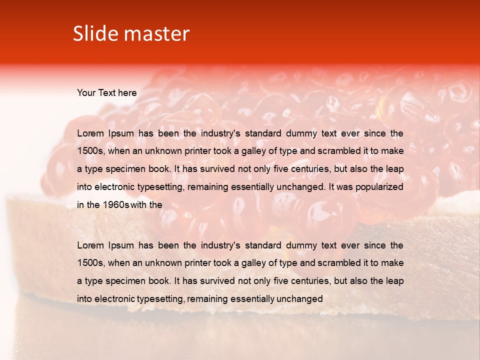 Luxury Breakfast Nobody PowerPoint Template