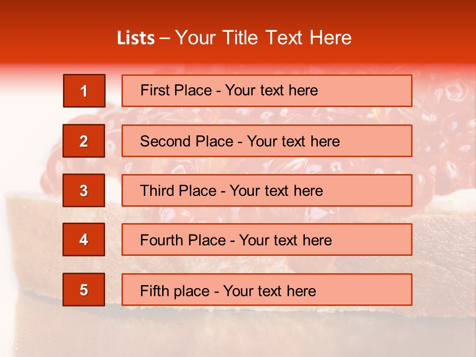 Luxury Breakfast Nobody PowerPoint Template